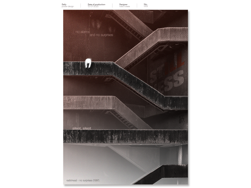 plakat no2 - stillness radiohead - no surprises