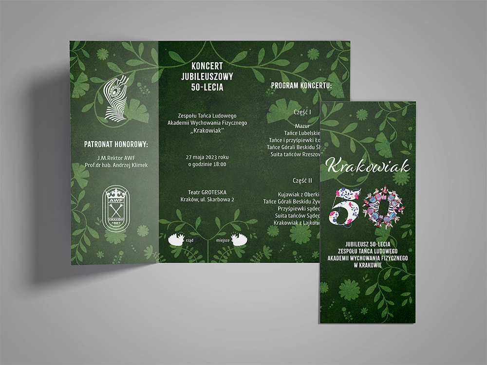 Projekt zaproszeń na jubileusz